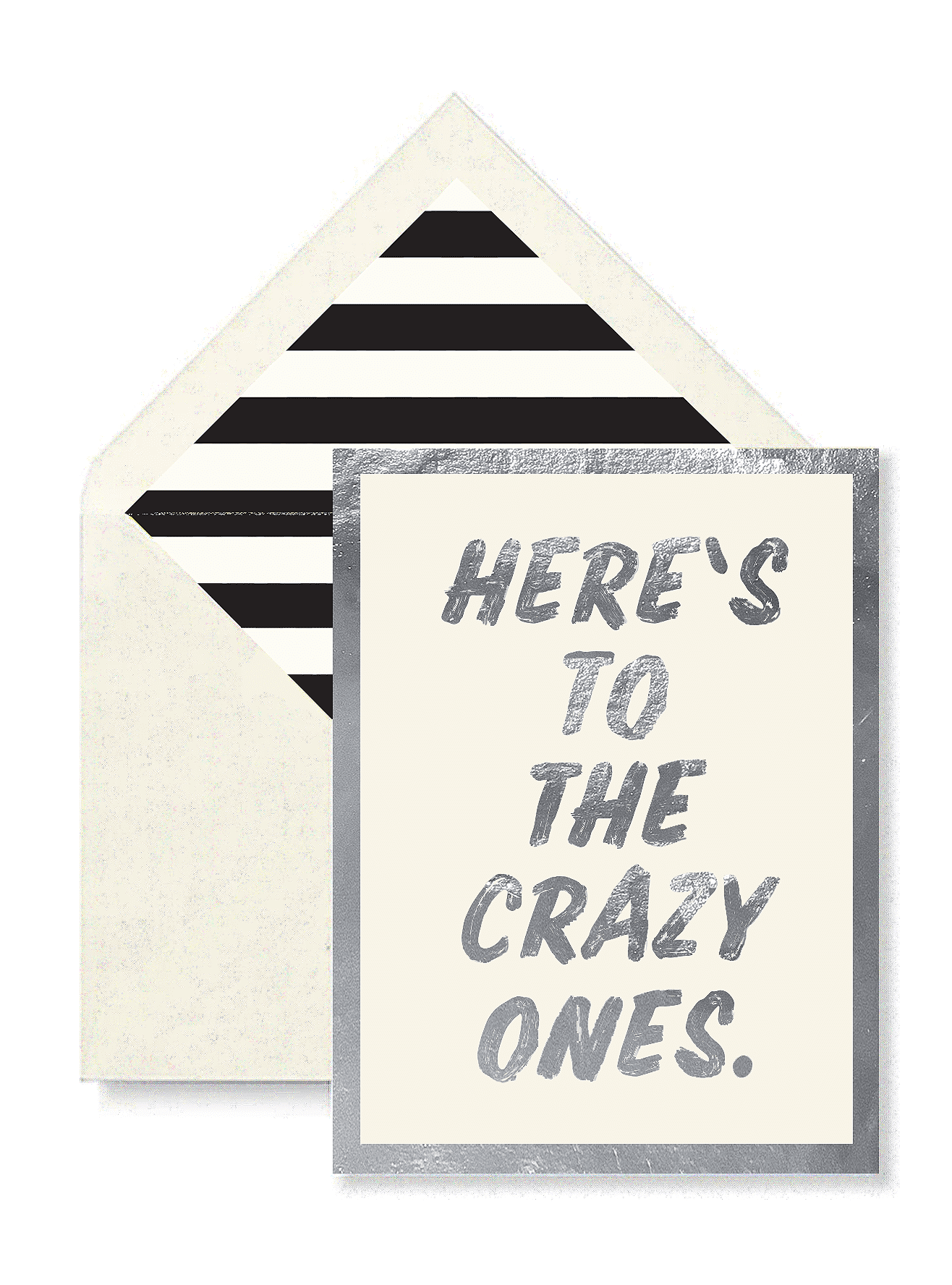 Here's To The Crazy Ones Greeting Card, Single Blank Card - Bensgarden.com