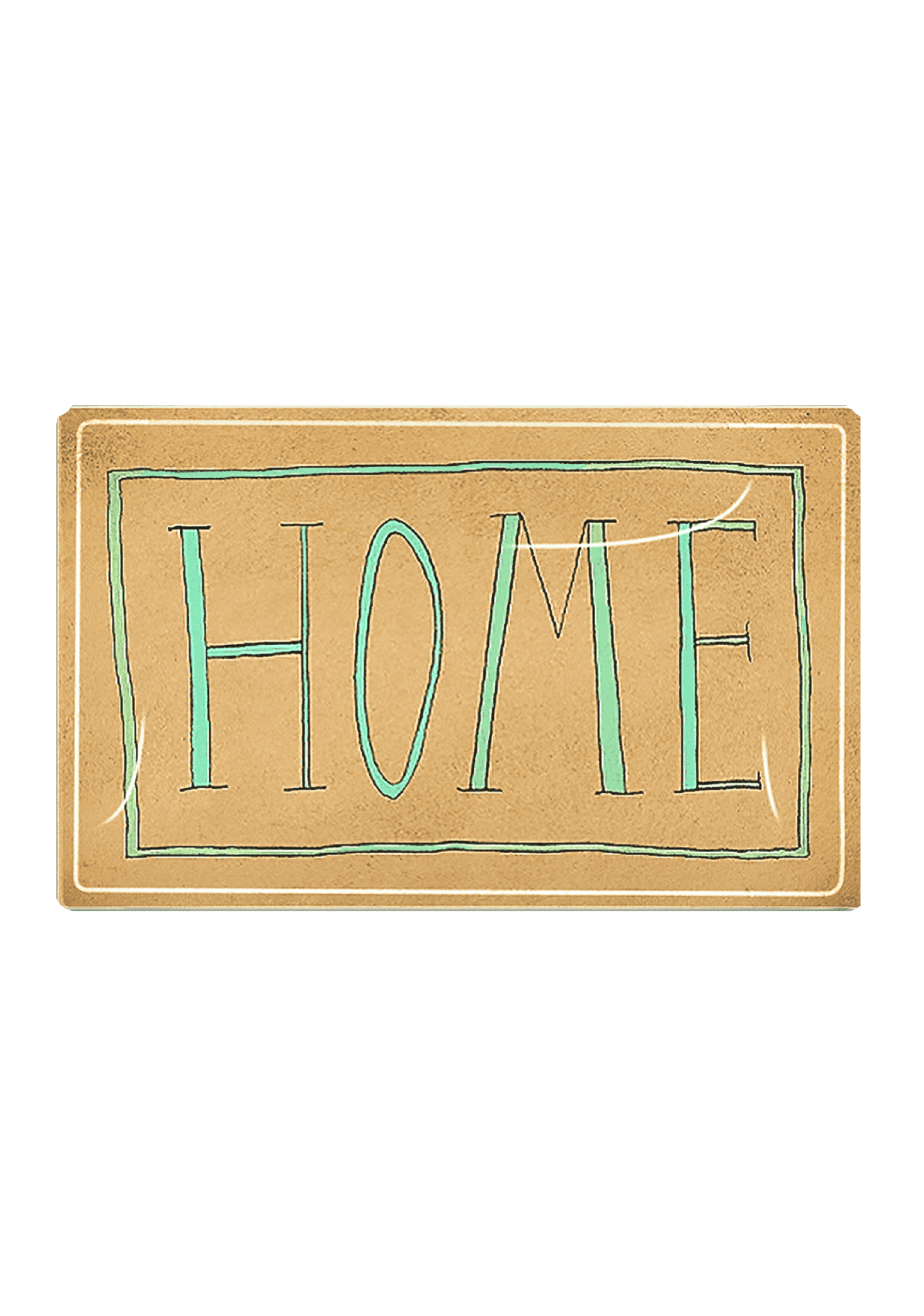 Home Handwriting Glass Decoupage Tray - Bensgarden.com