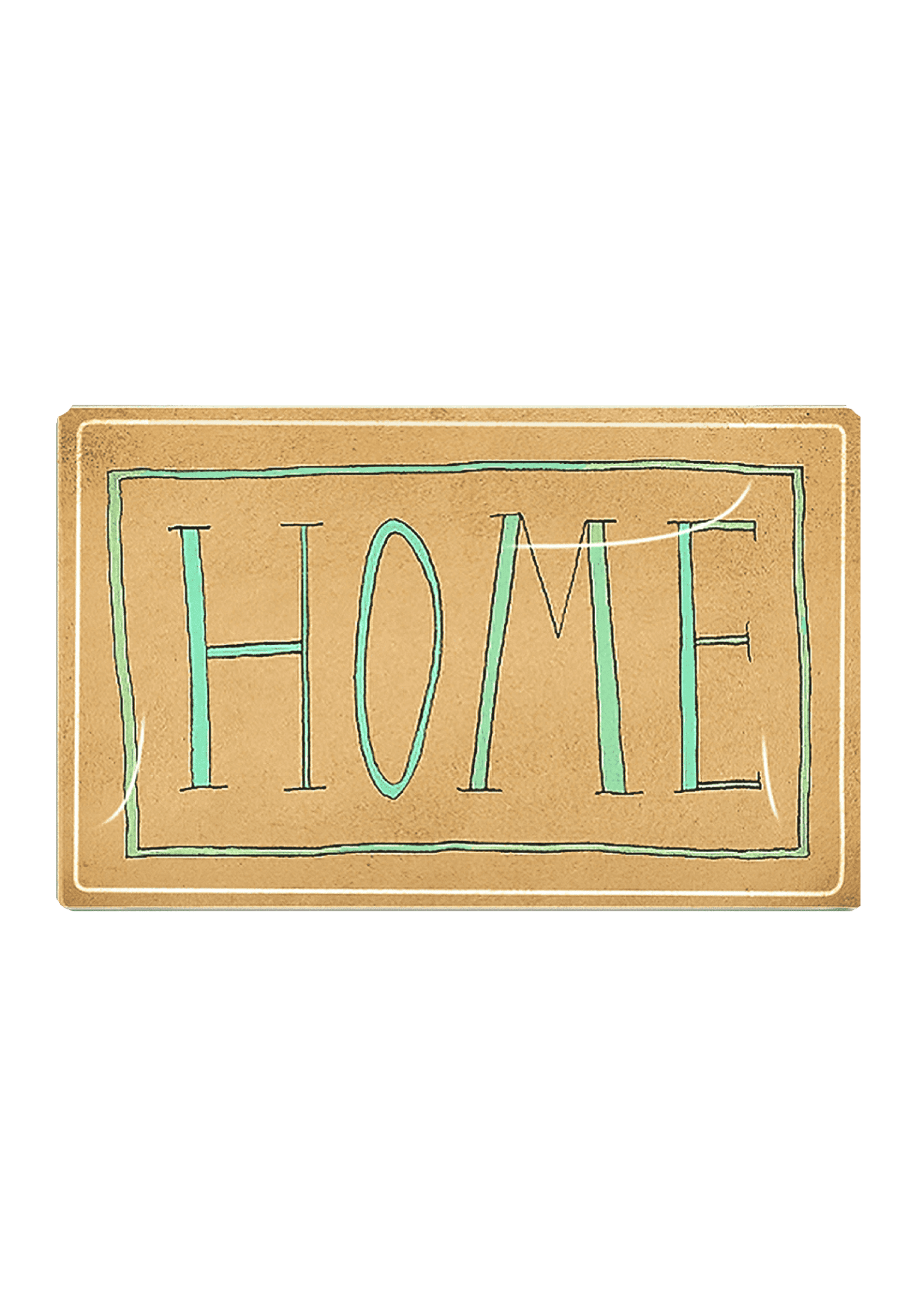 Home Handwriting Glass Decoupage Tray - Bensgarden.com