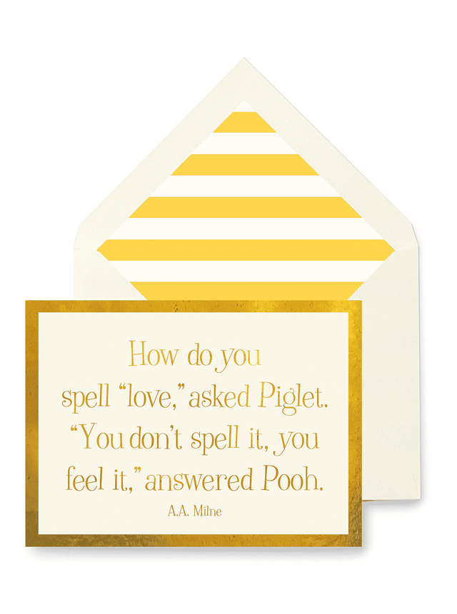 Ben's Papers How Do You Spell Love Greeting Card, Single