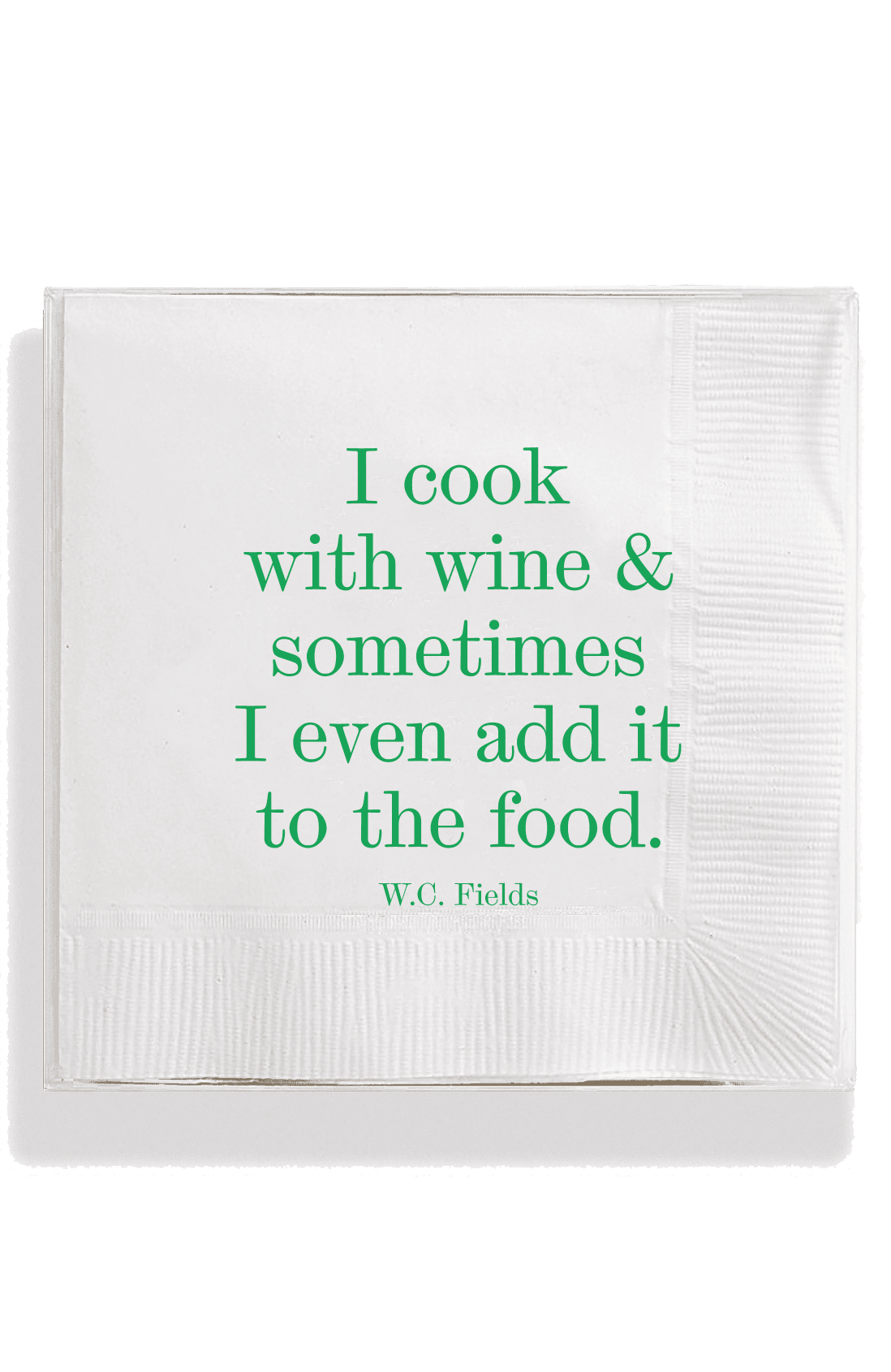 I Cook With Wine Amusing Cocktail Napkins - Bensgarden.com