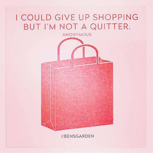 Bensgarden.com | 100-Page I Could Quit Shopping But I'm Not A Quitter Scribble-It Stickies Pad - Ben's Garden. Made in New York City.
