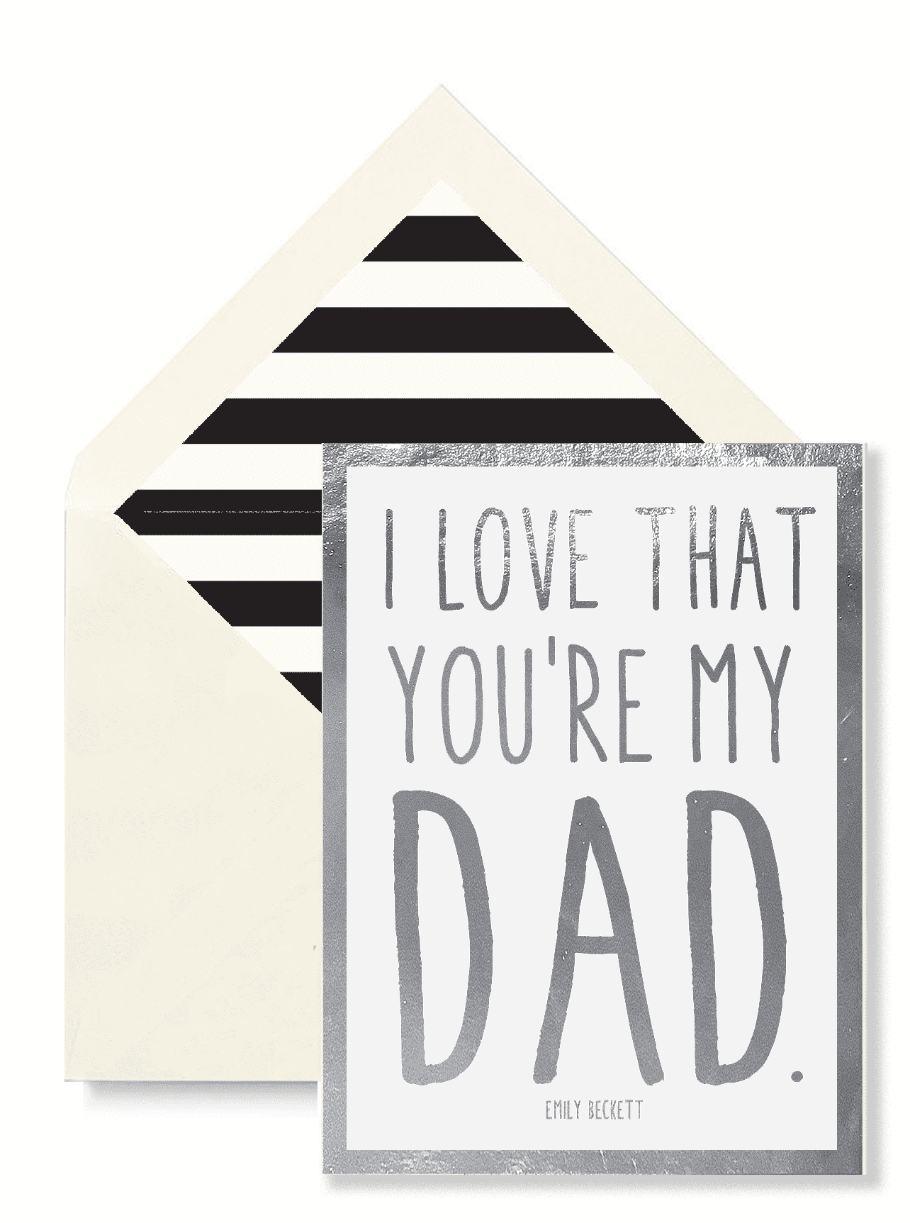 I Love That You're My Dad Greeting Card, Single Folded Card - Bensgarden.com