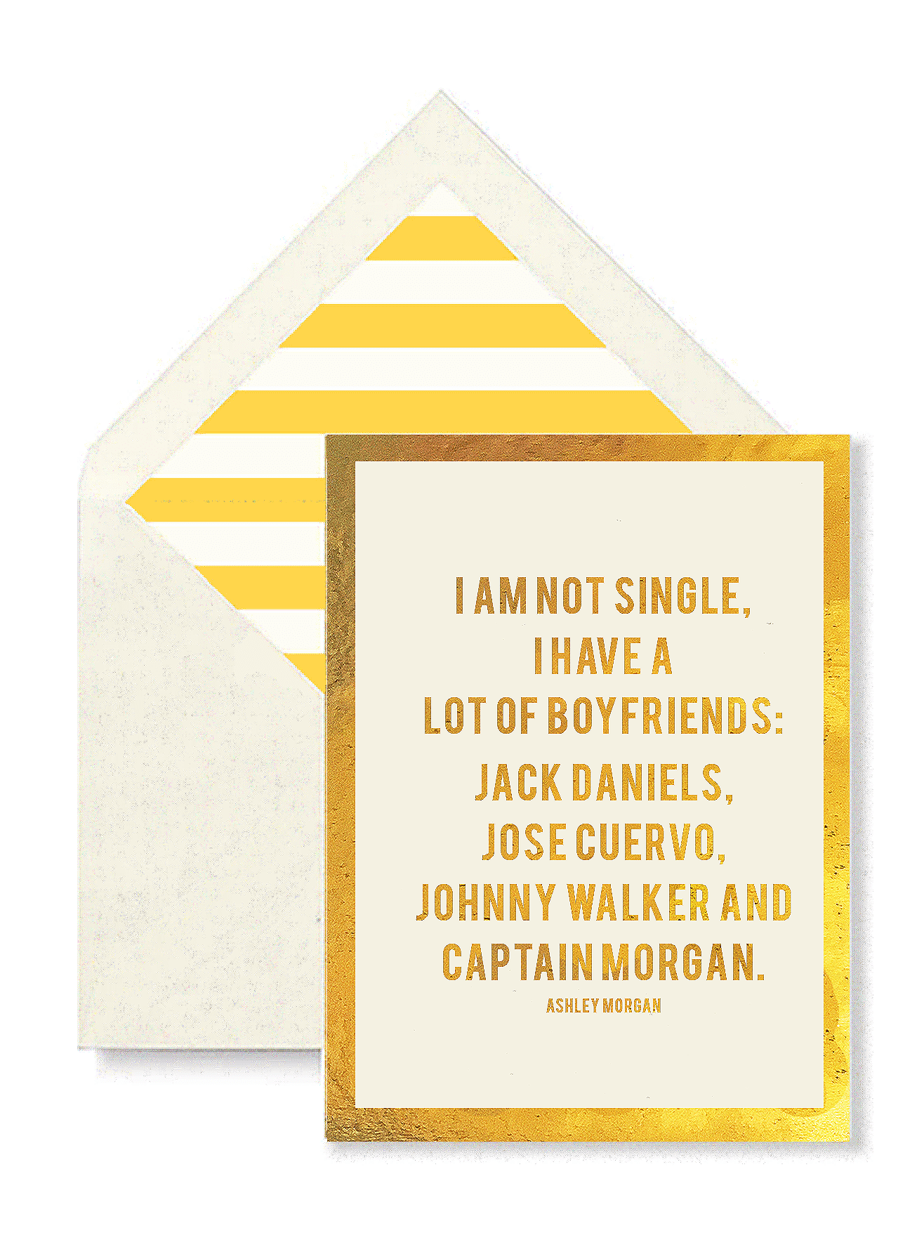 I'm Not Single, Single Folded Card or Boxed Set of 8 - Bensgarden.com