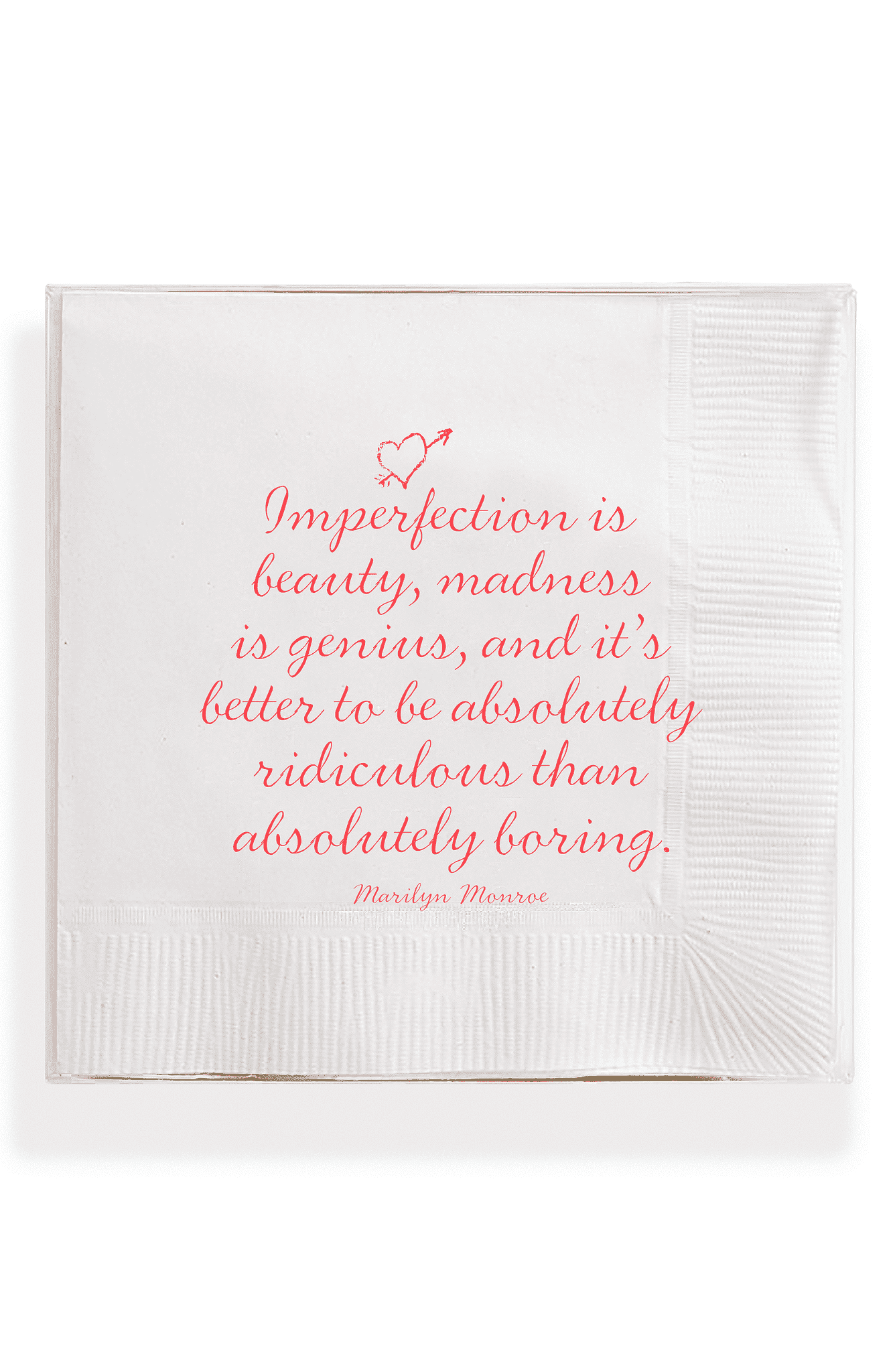 Imperfection Is Beauty Amusing Cocktail Napkins - Bensgarden.com