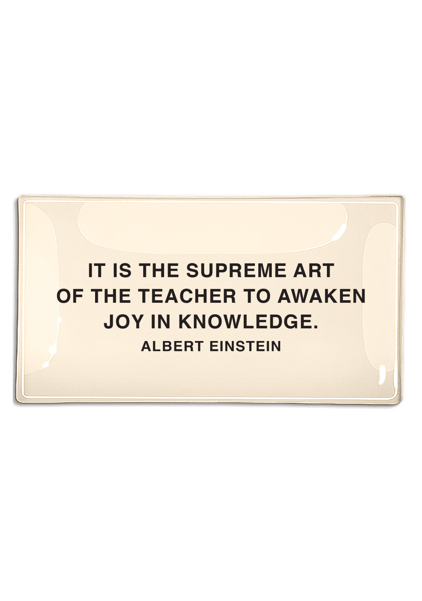 It Is The Supreme Art Decoupage Glass Tray - Bensgarden.com