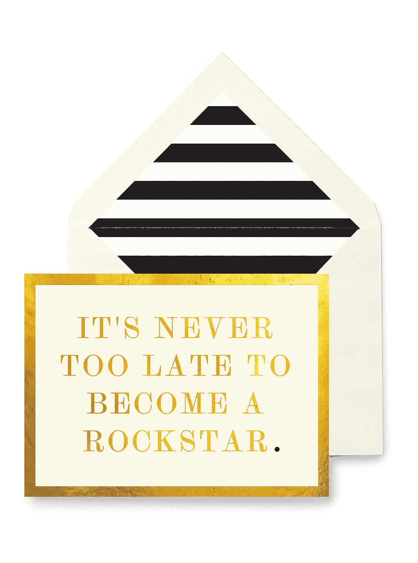 It's Never Too Late Greeting Card, Single Folded Card or Boxed Set of 8 - Bensgarden.com