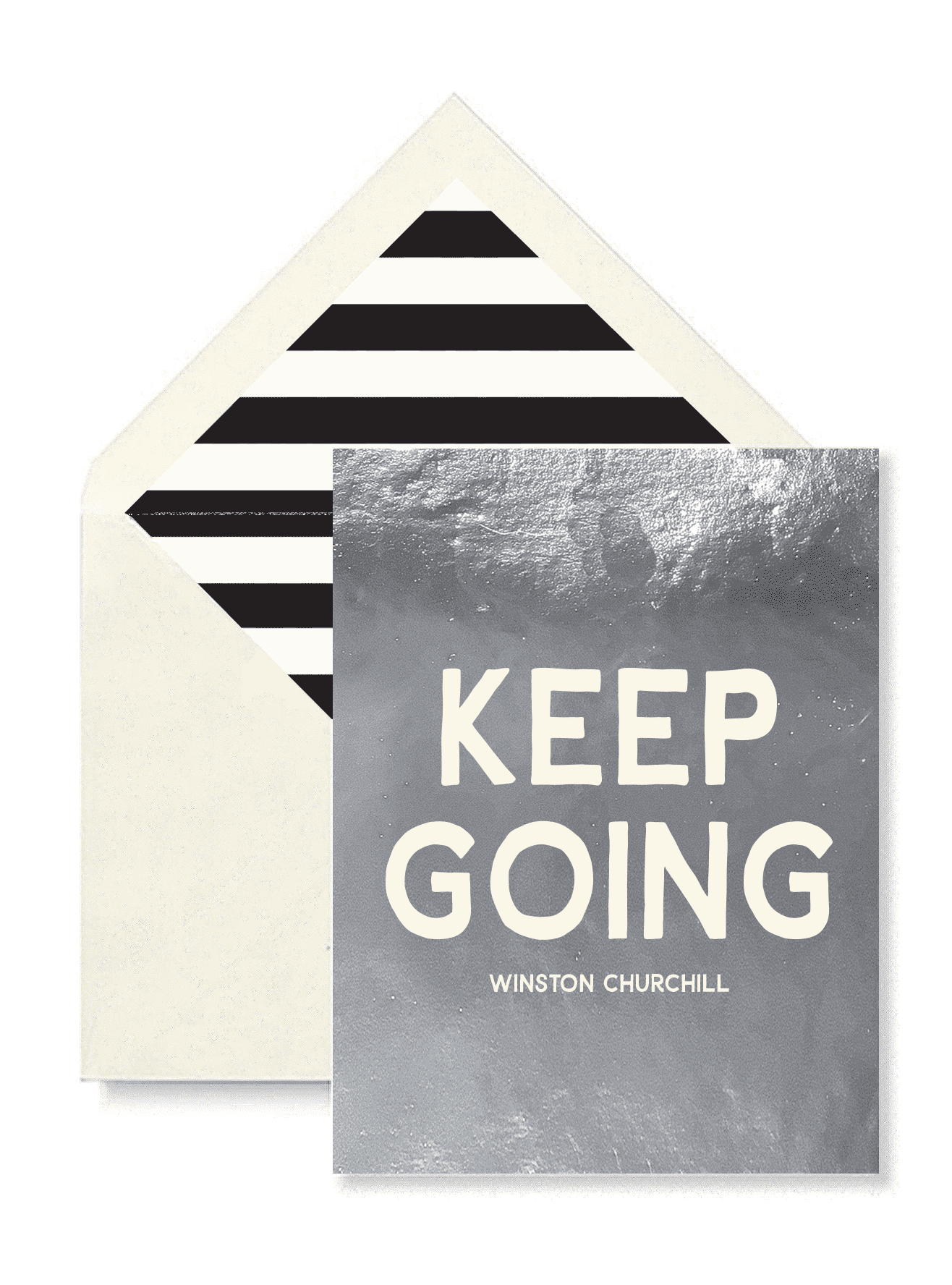 Keep Going Greeting Card, Single Folded Card - Bensgarden.com