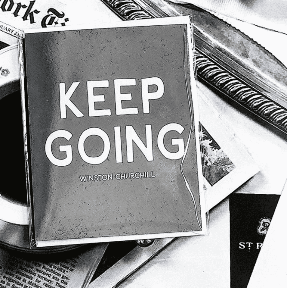 Keep Going Greeting Card, Single Folded Card - Bensgarden.com