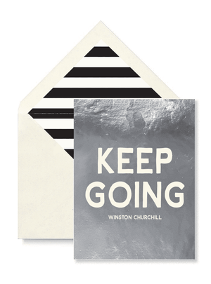 Bensgarden.com | Keep Going Greeting Card, Single Folded Card - Ben's Garden. Made in New York City.