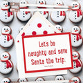 Let's Be Naughty Christmas Greeting Card, Single or Boxed Set of 8 - Bensgarden.com