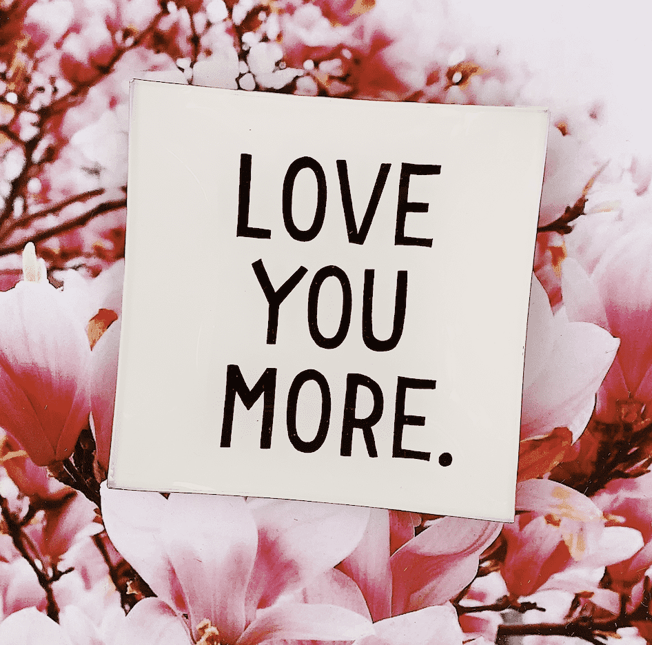 Love You More Decoupage Glass Tray - Bensgarden.com