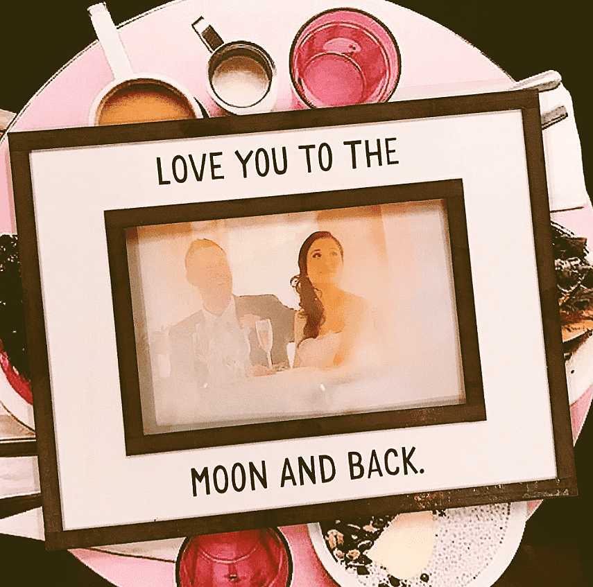 Love You To The Moon Copper & Glass Photo Frame - Bensgarden.com