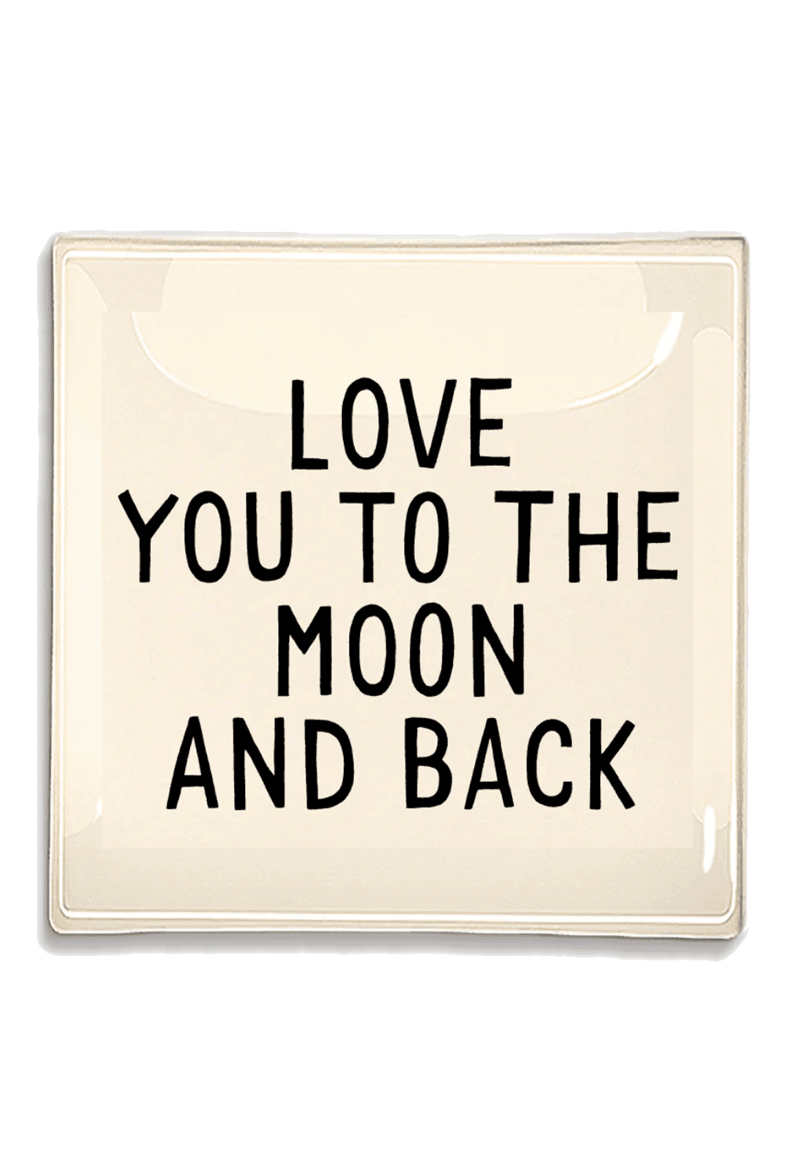 Love You To The Moon Decoupage Glass Tray - Bensgarden.com