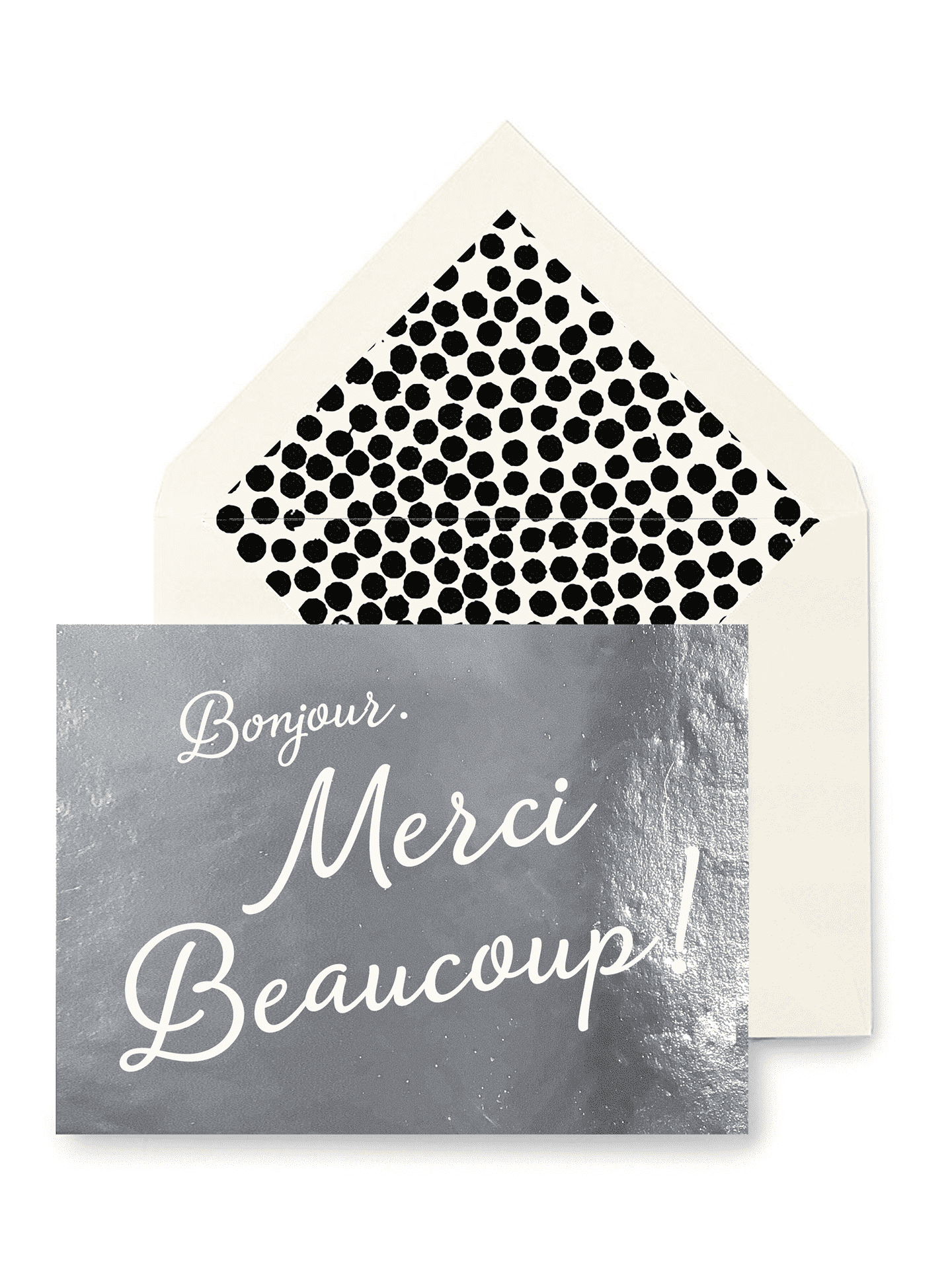 Merci Beaucoup! Greeting Card, Single Blank Card or Boxed Set - Bensgarden.com