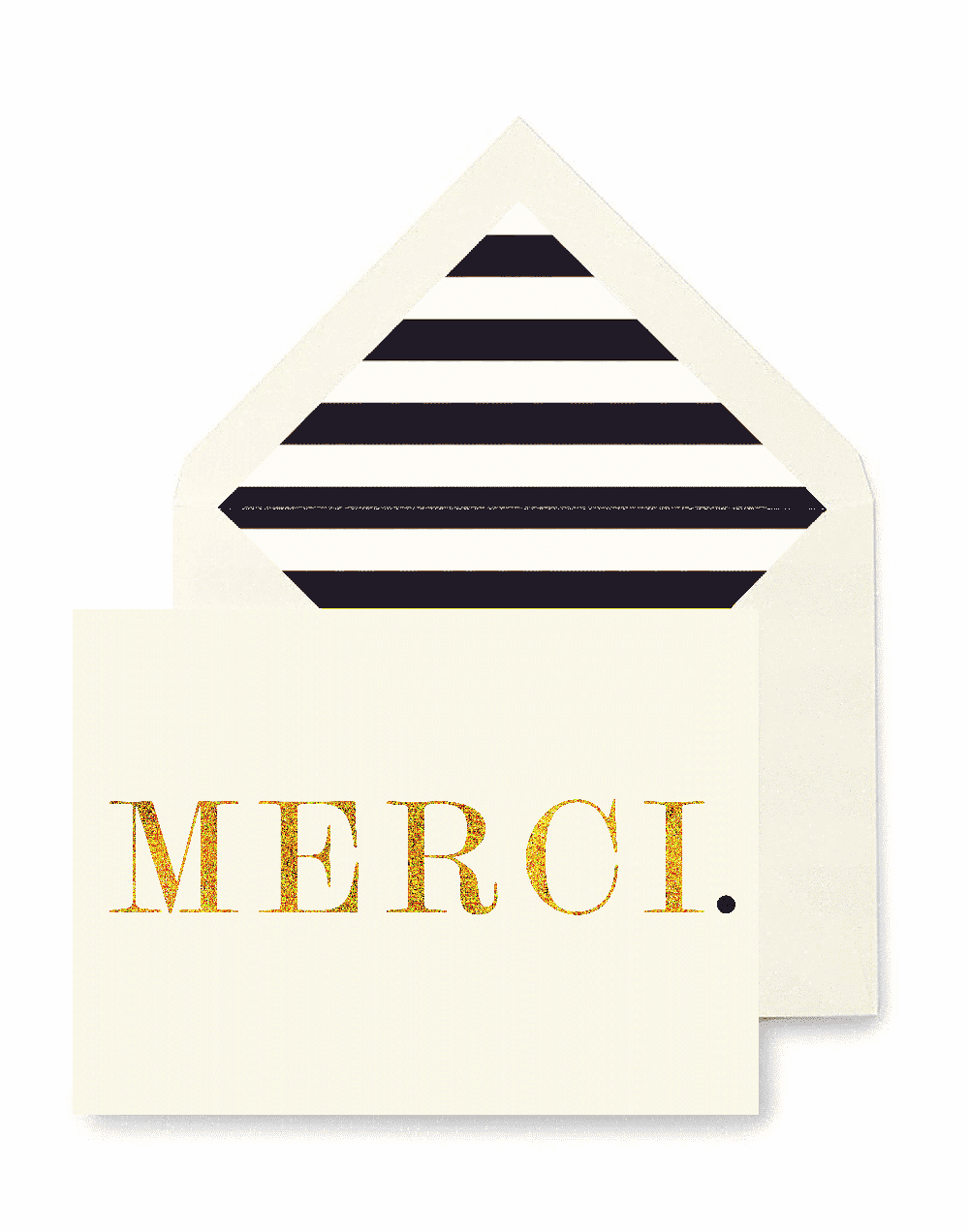 Merci. Greeting Card, Single Folded Card - Bensgarden.com