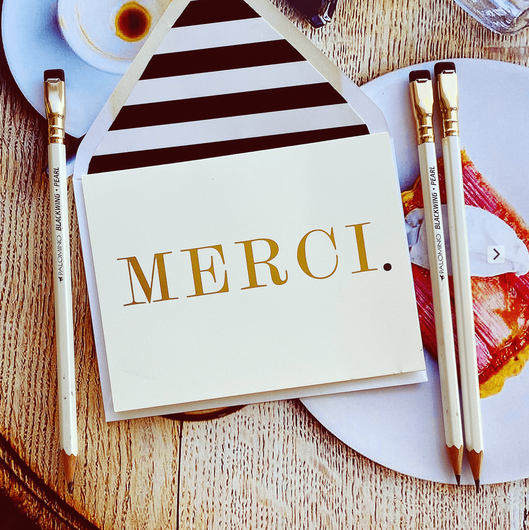 Merci. Greeting Card, Single Folded Card - Bensgarden.com