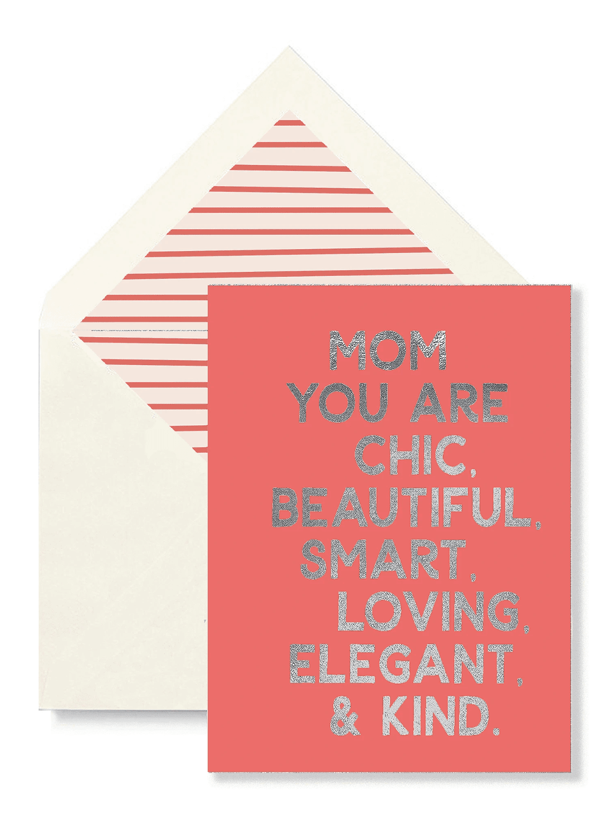 Mom You Are Chic Greeting Card, Single Blank Card - Bensgarden.com