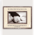 My Father Didn't Tell Me How To Live Copper & Glass Photo Frame - Bensgarden.com