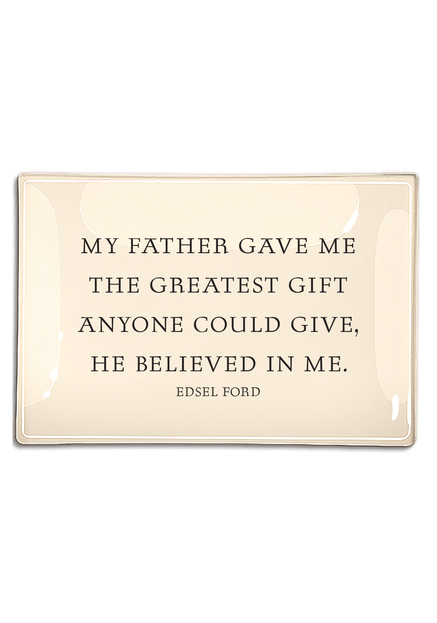 My Father Gave Me Decoupage Glass Tray - Bensgarden.com