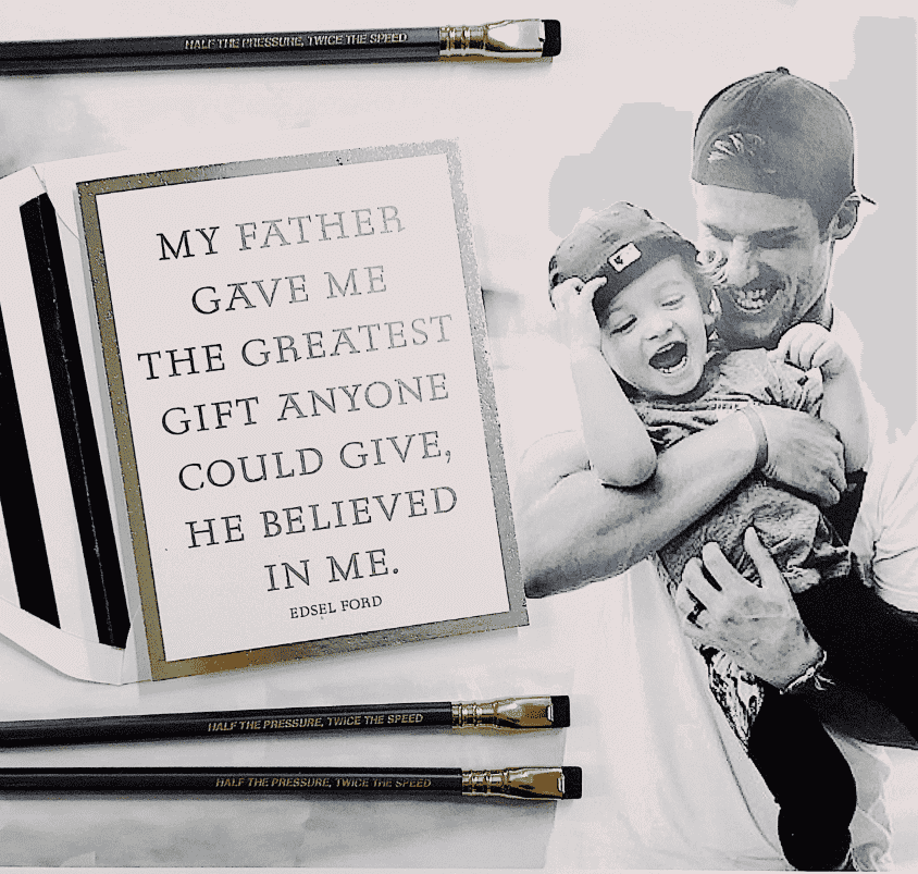 My Father Gave Me Greeting Card, Single Folded Card or Boxed Set of 8 - Bensgarden.com