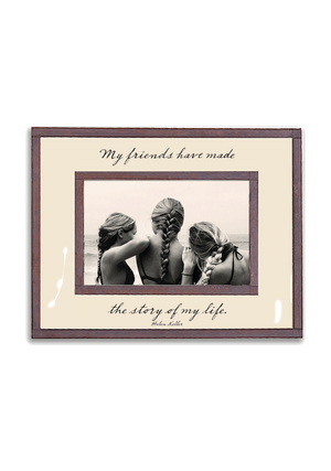 My Friends Have Made The Story Of My Life Copper & Glass Photo Frame - Bensgarden.com