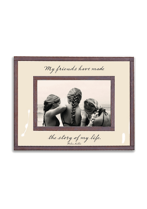 My Friends Have Made The Story Of My Life Copper & Glass Photo Frame - Bensgarden.com