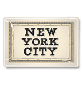 New York City Key Decoupage Glass Tray - Bensgarden.com