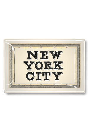 New York City Key Decoupage Glass Tray - Bensgarden.com