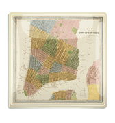 New York City Map Decoupage Glass Tray - Bensgarden.com