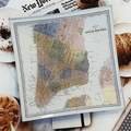 New York City Map Decoupage Glass Tray - Bensgarden.com