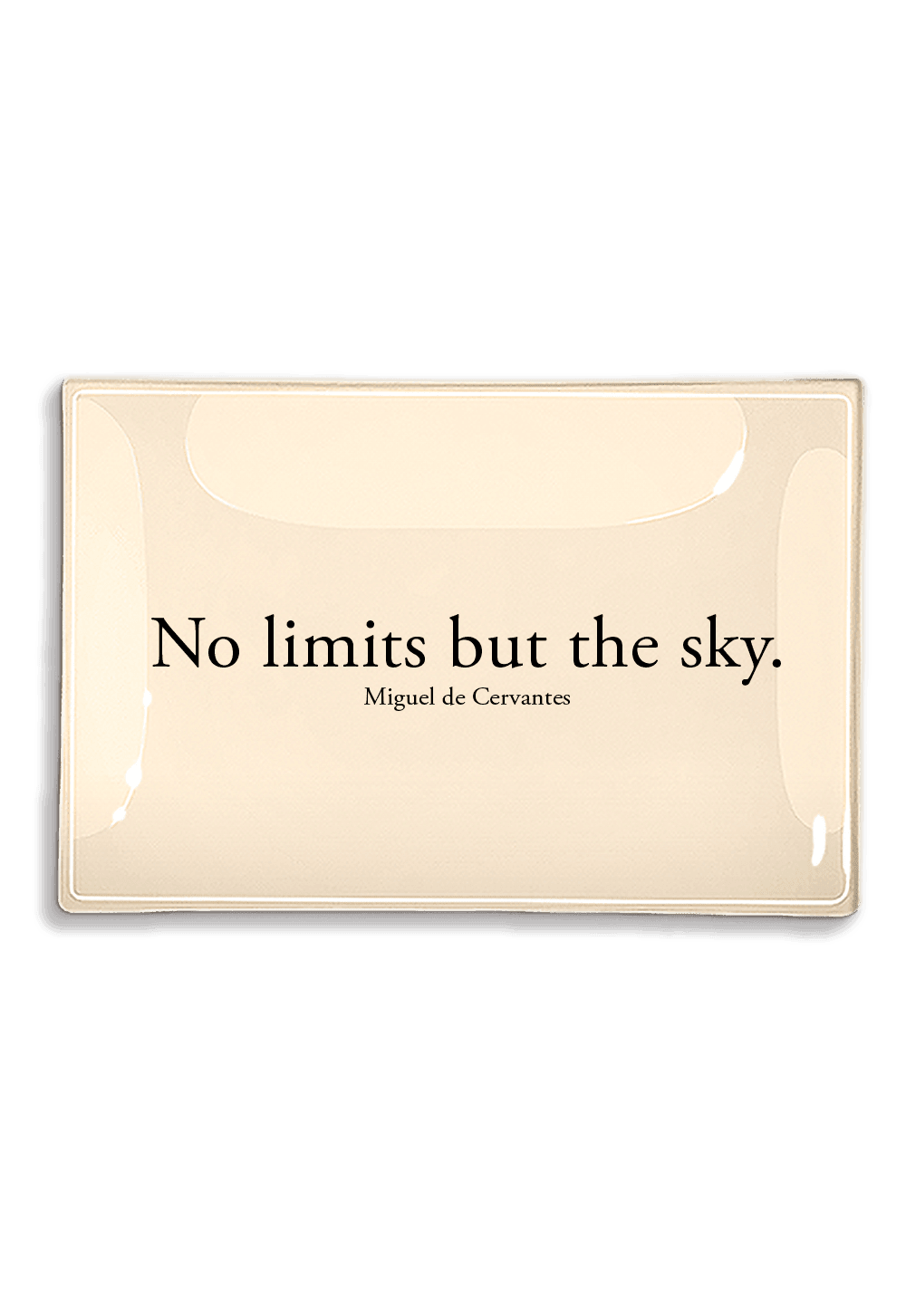 No Limits But The Sky Decoupage Glass Tray - Bensgarden.com