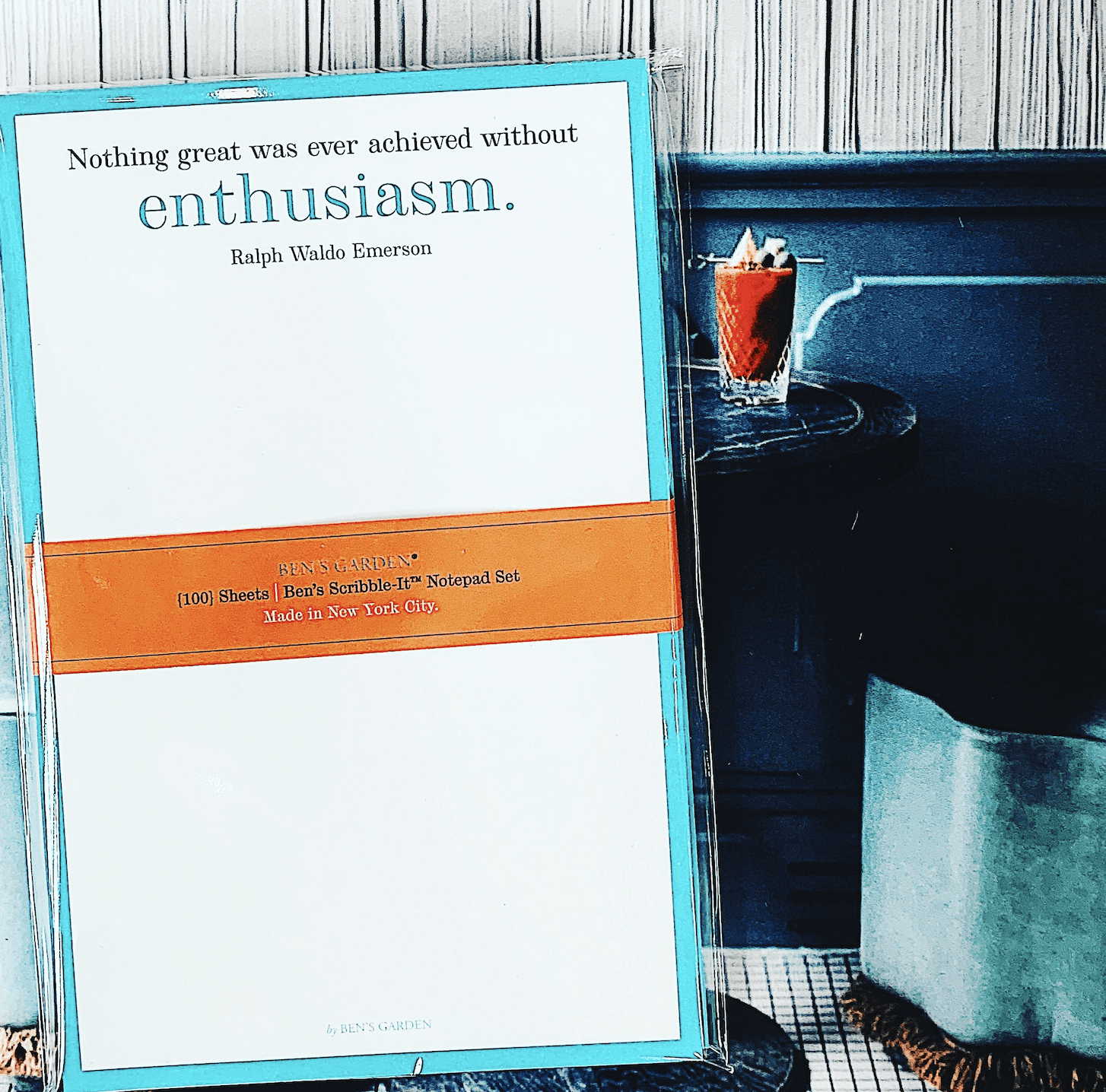 Nothing Great Is Ever Achieved Scribble Notepad, Set/ 2