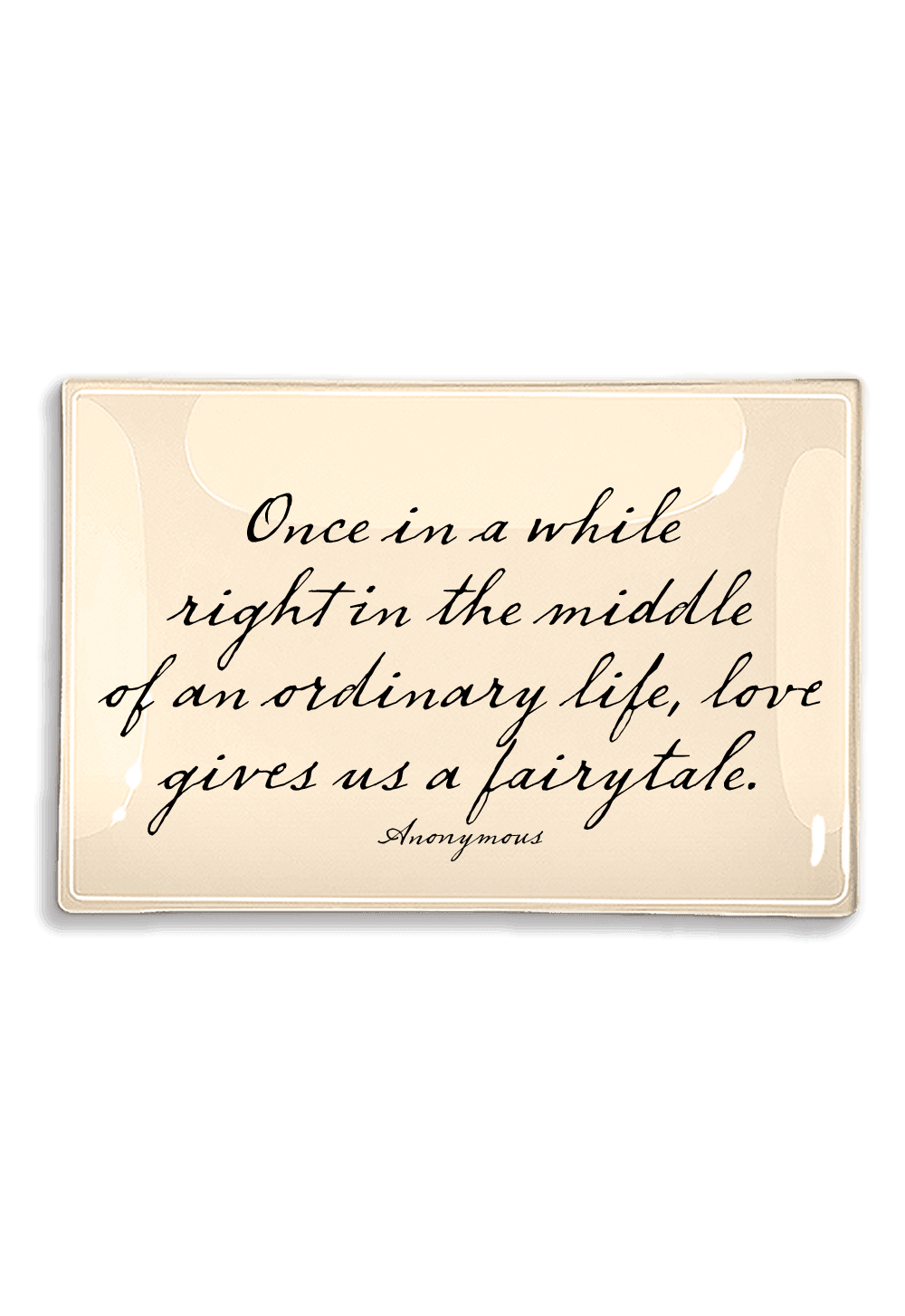 Once In A While Decoupage Glass Tray - Bensgarden.com