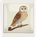 Owl Hoot Decoupage Glass Tray - Bensgarden.com