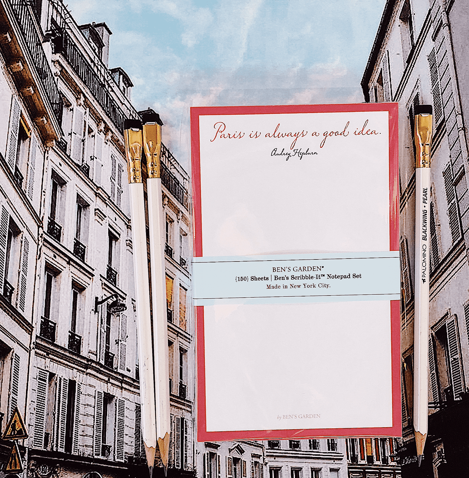 Paris Is Always A Good Idea Scribble Notepad Set Of 3 - Bensgarden.com