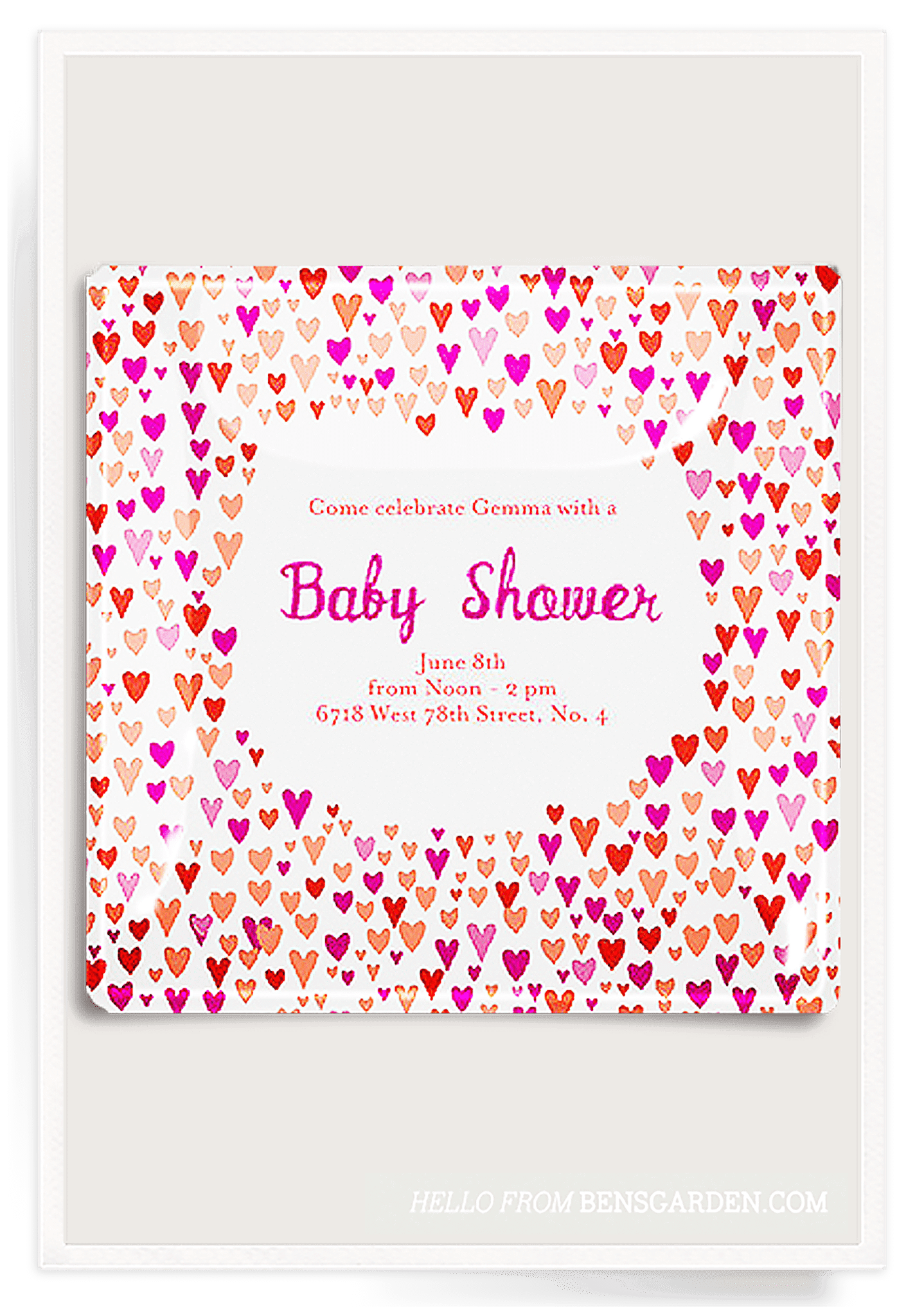 Personalized 6"x 6" Decoupage Glass Petit Object Tray - Bensgarden.com