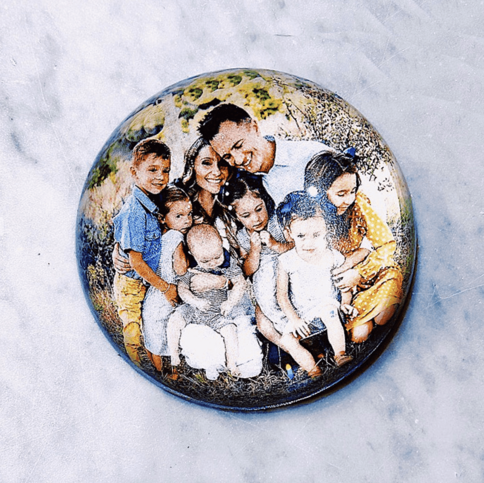 Personalized French Dome Paperweight