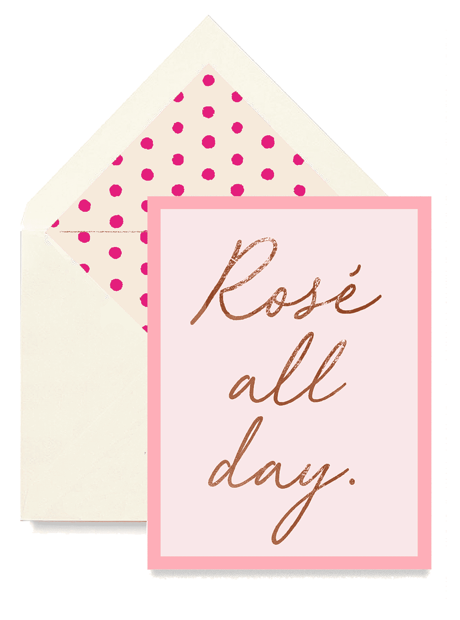 Rose All Day Greeting Card, Single Folded Card or Boxed Set of 8 - Bensgarden.com