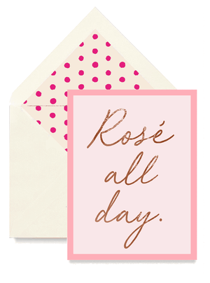 Rose All Day Greeting Card, Single Folded Card or Boxed Set of 8 - Bensgarden.com