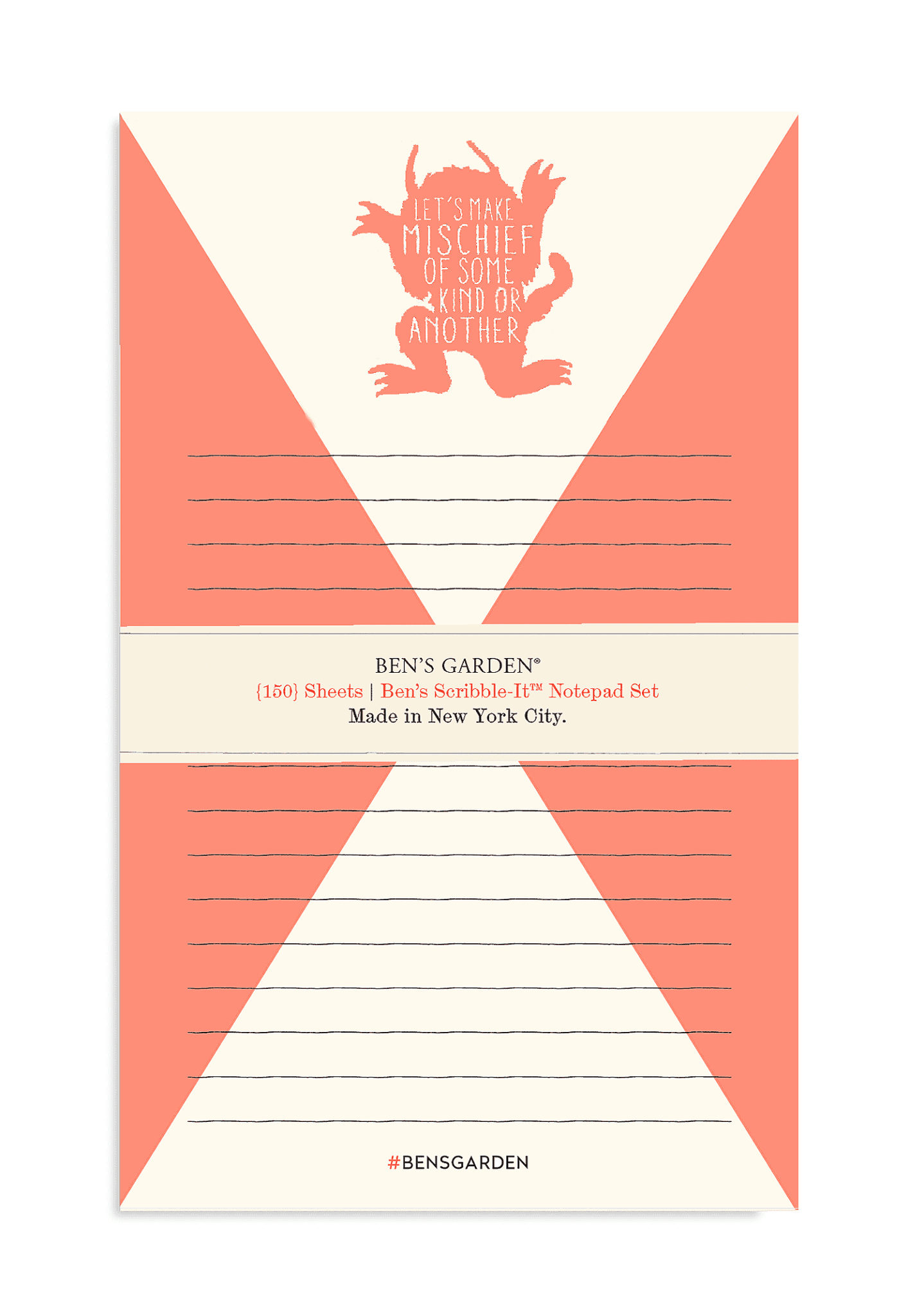 SALE > Let's Make Mischief [150] Sheet Notepad Set - Bensgarden.com