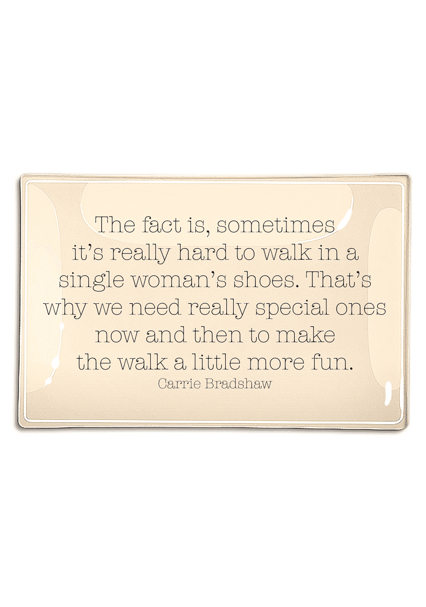 SALE > The Fact Is Decoupage Quote Tray - Bensgarden.com