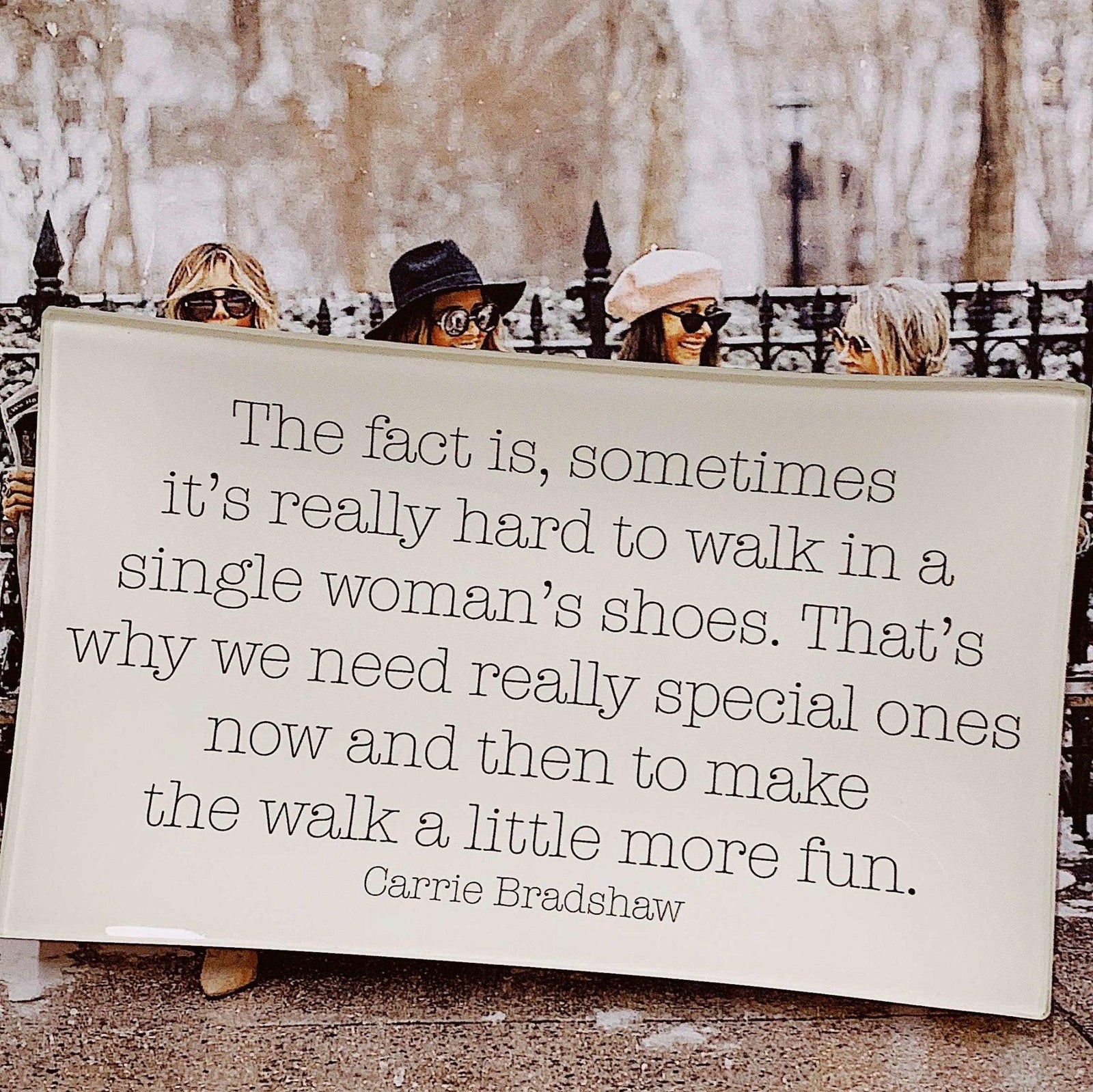 SALE > The Fact Is Decoupage Quote Tray - Bensgarden.com