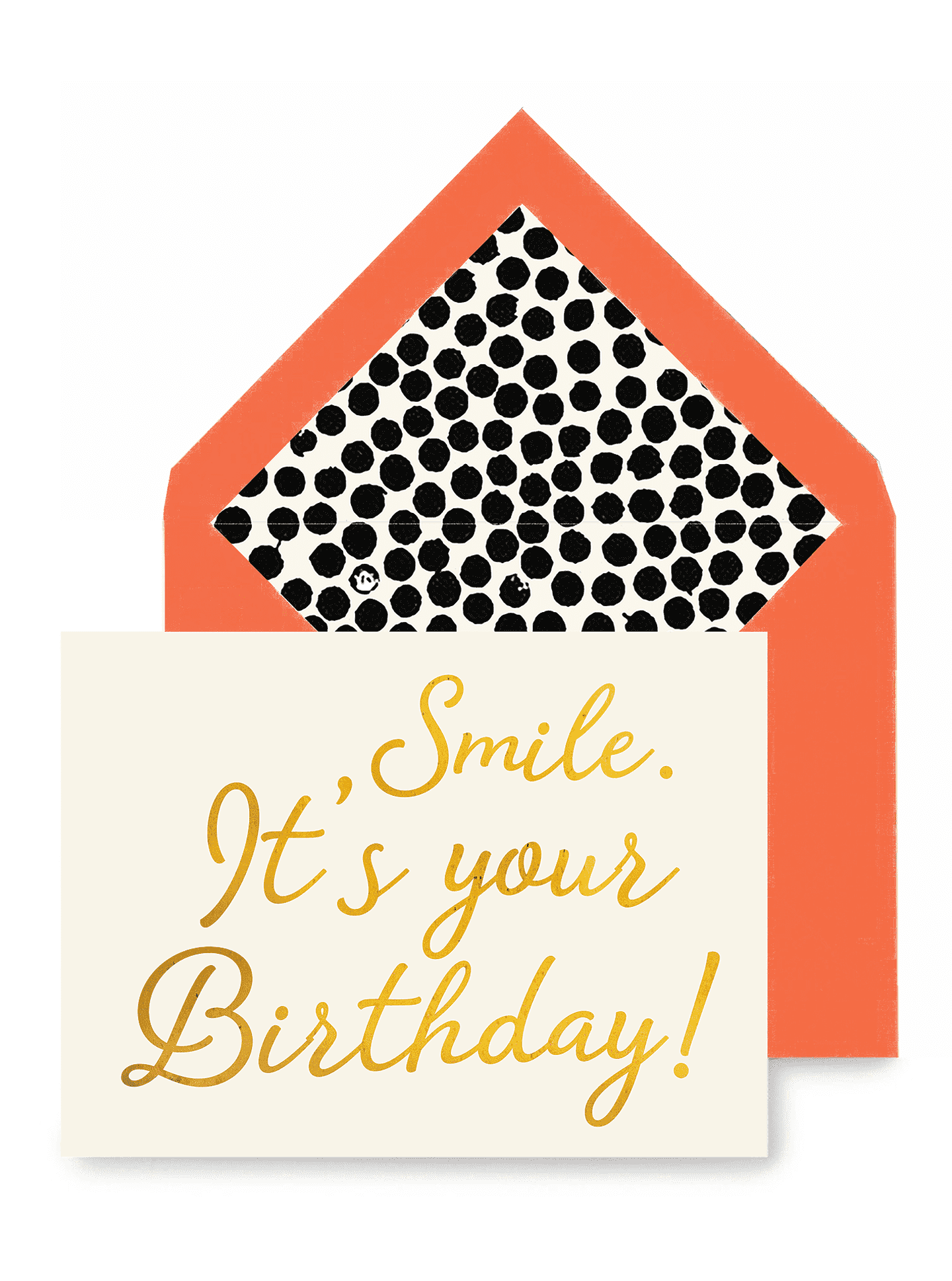 Smile. It's Your Birthday Greeting Card, Single Blank Card or