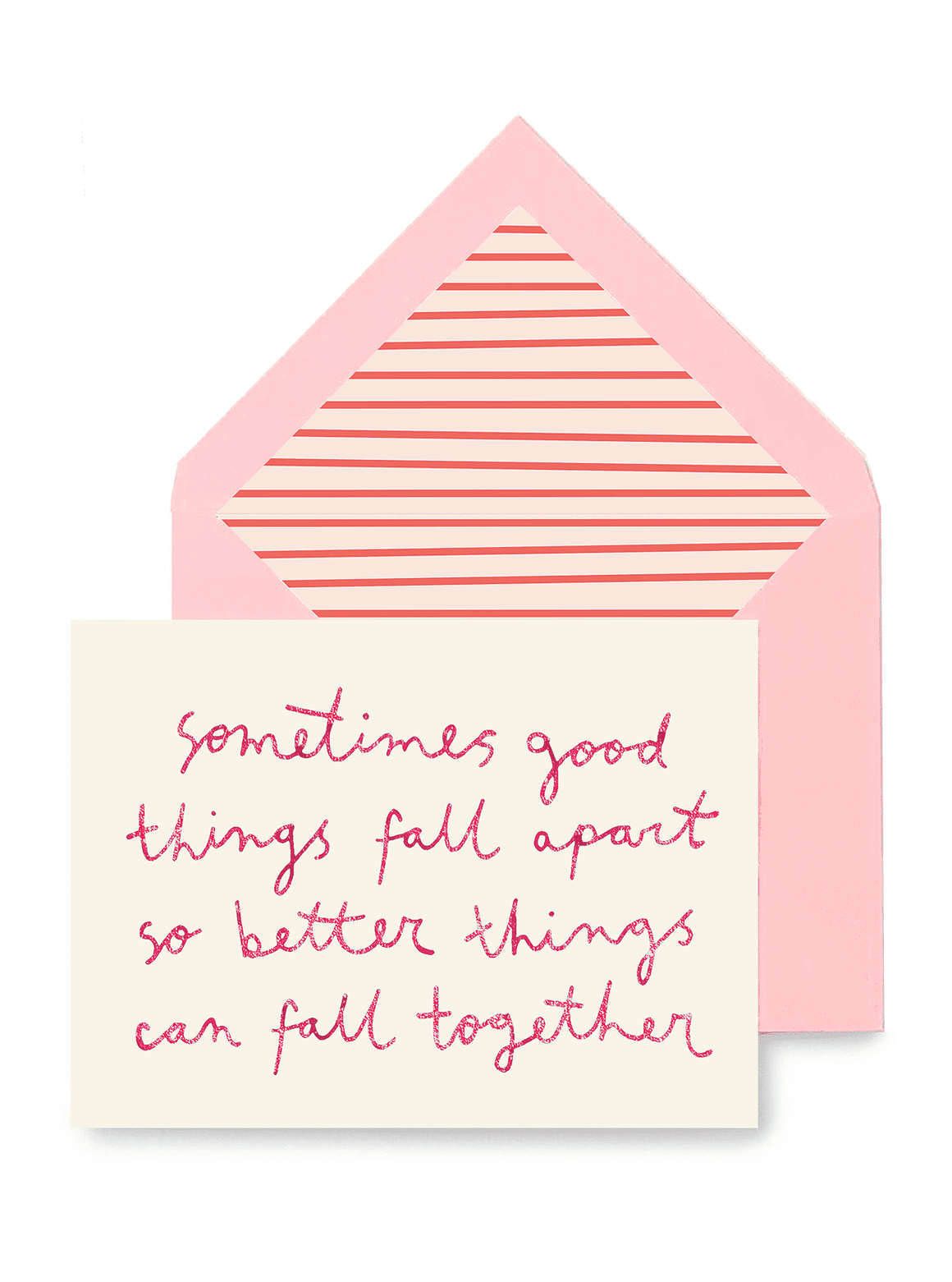 Sometimes Good Things Fall Apart Greeting Card, Single or Boxed Set of 8 - Bensgarden.com