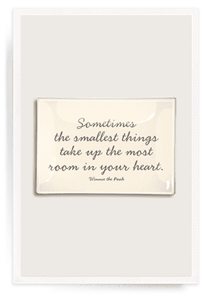 Sometimes the Smallest Things Decoupage Glass Tray - Bensgarden.com