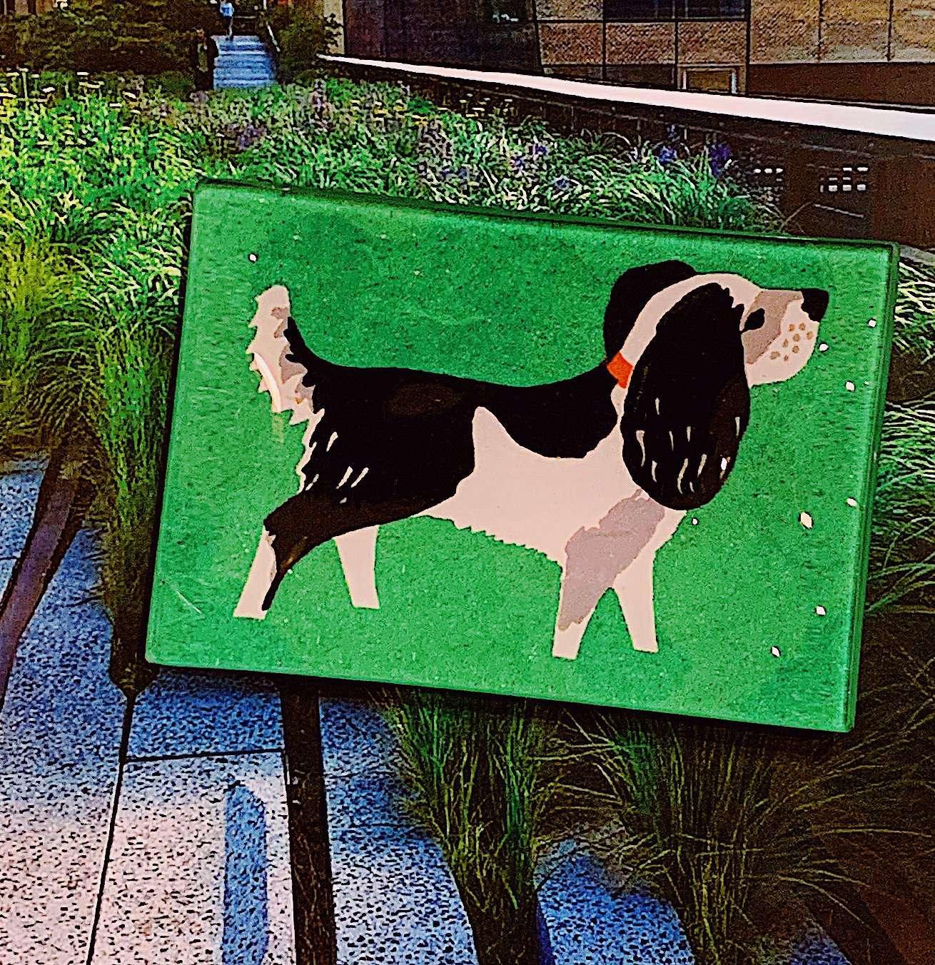 Spot The Dog Decoupage Glass Tray - Bensgarden.com