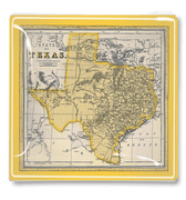 State of Texas Golden Decoupage Tray - Bensgarden.com