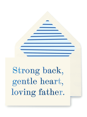 Strong Back, Gentle Heart Greeting Card, Single or Boxed Set of 8 - Bensgarden.com