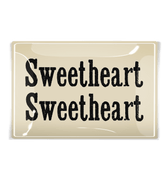 Sweetheart, Sweetheart Decoupage Glass Tray - Bensgarden.com